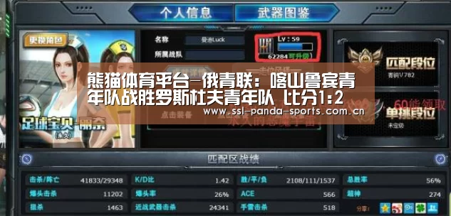 熊猫体育平台-俄青联: 喀山鲁宾青年队战胜罗斯杜夫青年队 比分1:2(图1) 熊猫体育官网